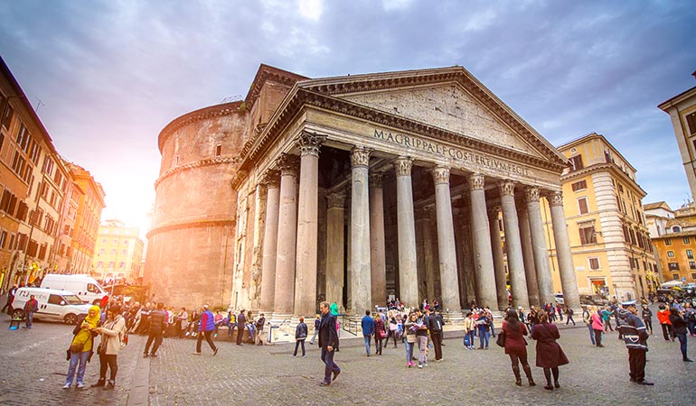 pantheon cheap eats rome