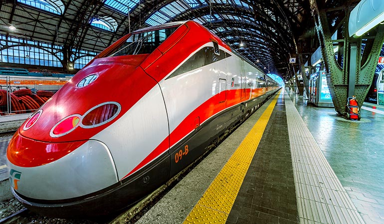 travel from Rome by fast train 