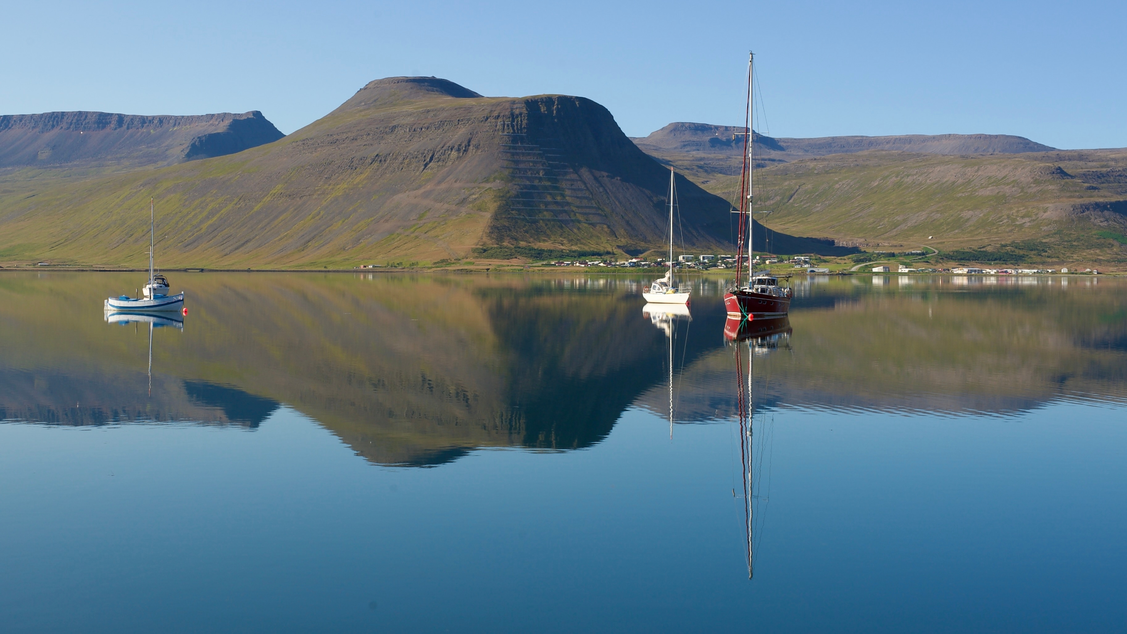 Boats in Ísafjörður Bay