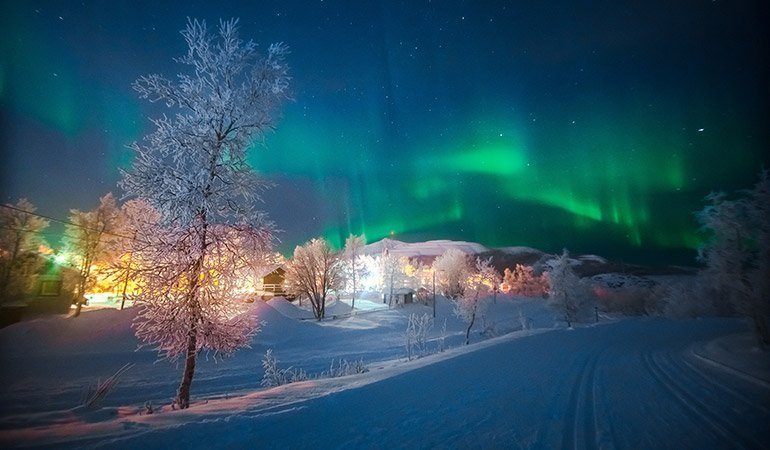 Germany vs Sweden attractions Kiruna aurora borealis