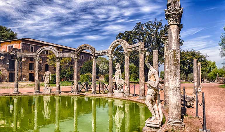 tours from Rome by train villa hadriana