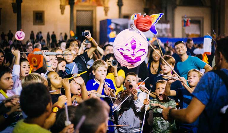 The Festa della Rificolona kids