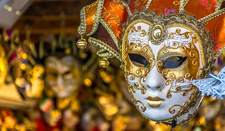 Venetian mask volto 