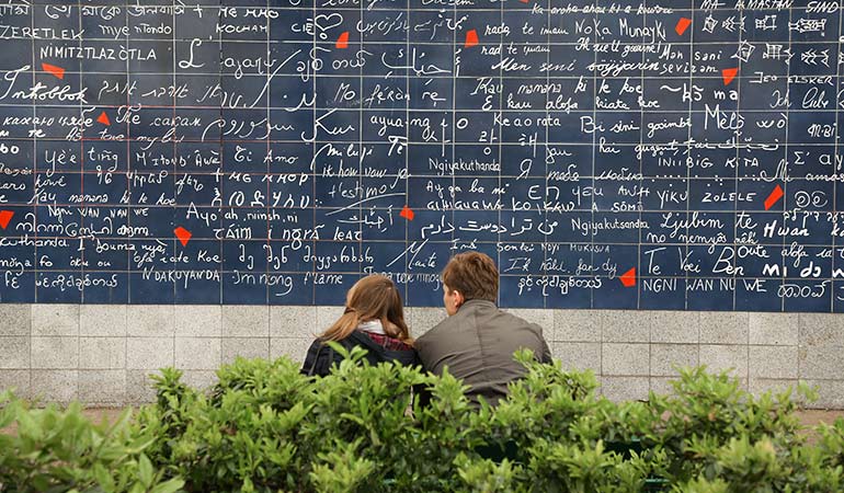 Paris wall of love