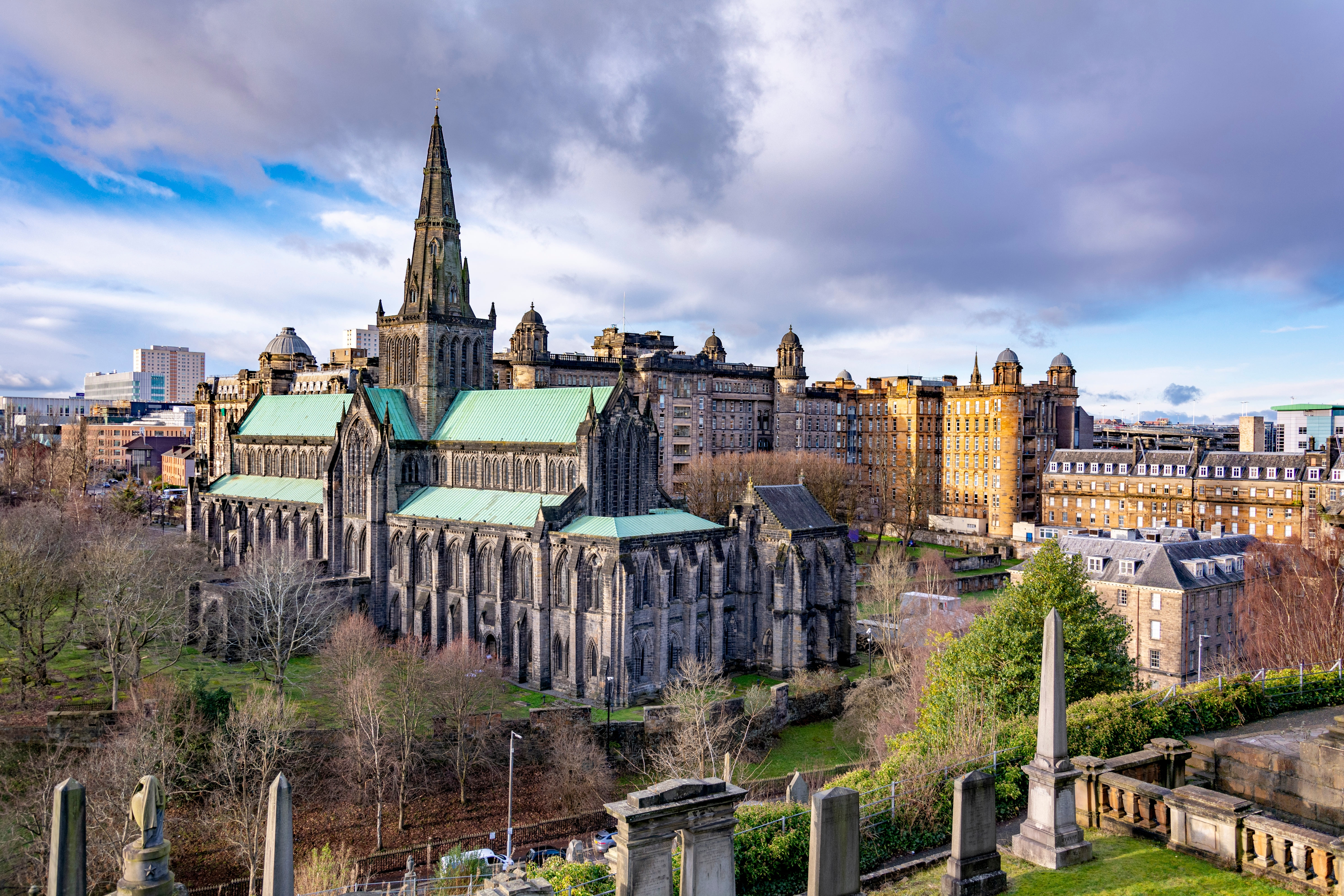 Skyline of Glasgow, Scotland