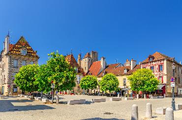 Place des Cordeliers square in Dijon, France