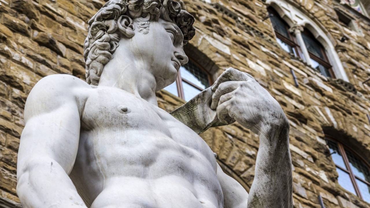 Close view of David Statue