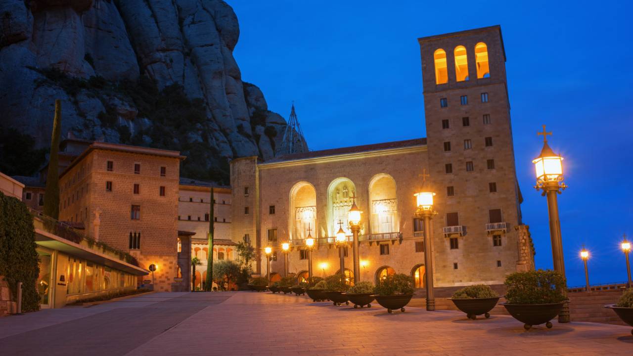 Montserrat at night