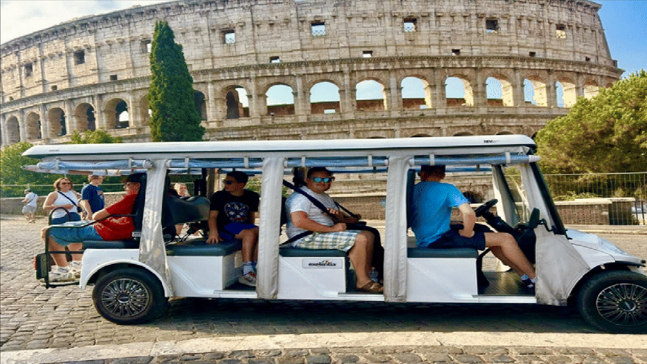 Civitavecchia to Rome VIP Tour & Transfers: Private Golf Cart Ride & Colosseum