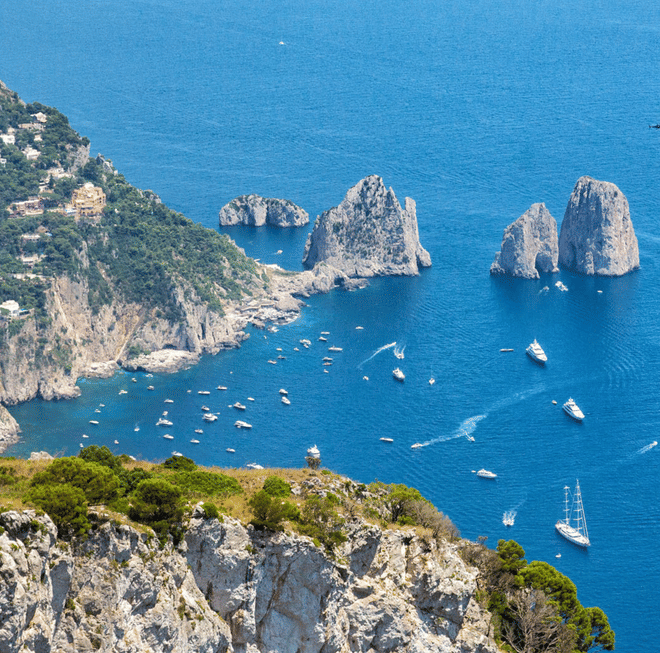 Voucher for Capri from Naples: Includes Hydrofoil and Boat Tour of the Island with Stop at Blue Grotto
