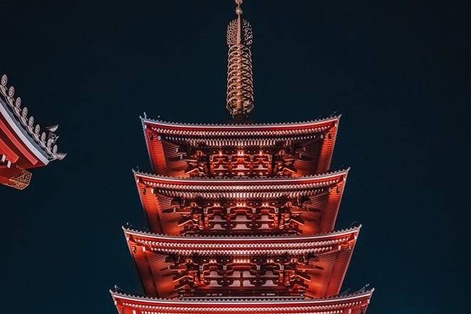 Asakusa Night Evening Walking Tour with English-Speaking Guide