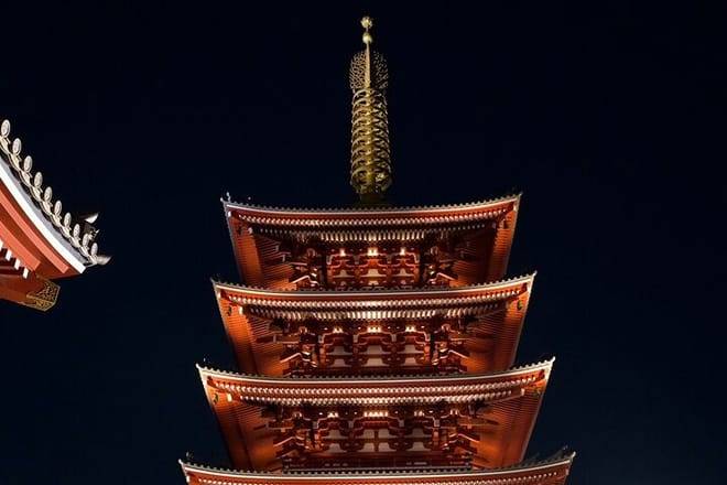 Asakusa Night Evening Walking Tour with English-Speaking Guide